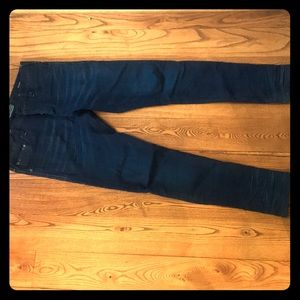 Scotch and Soda button up blue jeans.